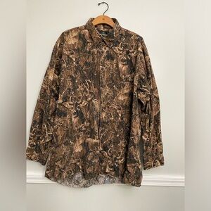 Redhead men's camo camoflage long sleeve button down shirt 2XLT XXLT tall